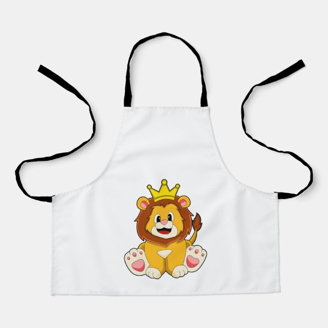 Lion as King with Crown Apron (Front)