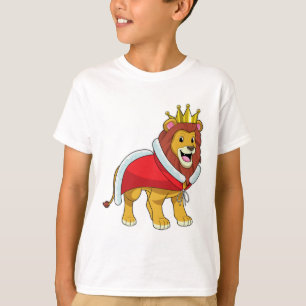 Lion as King with Crown & Cape T-Shirt