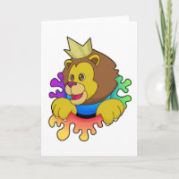 Lion as King with Crown