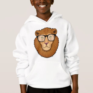 Lion as Nerd with Glasses