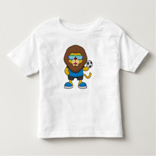Lion as Soccer player with Soccer Toddler T-Shirt