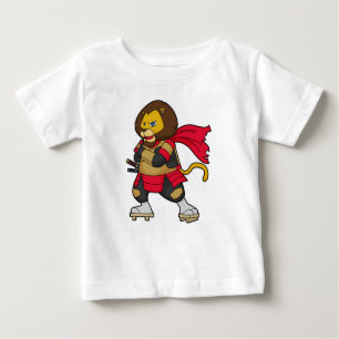 Lion as Warrior with Cape Baby T-Shirt