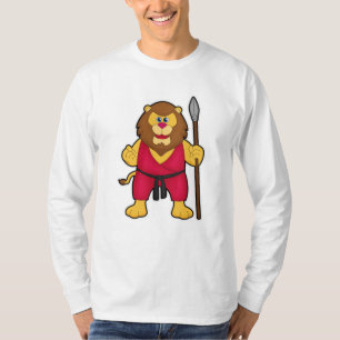 Lion as Warrior with Spear T-Shirt