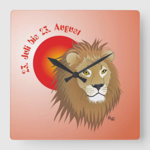 lion at a time square wall clock