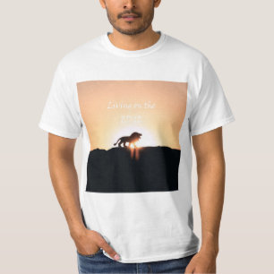 Lion at sunset Living on the EDGE T-Shirt