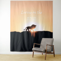 Lion at sunset Living on the EDGE
