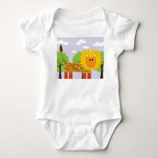 lion baby bodysuit (Front)