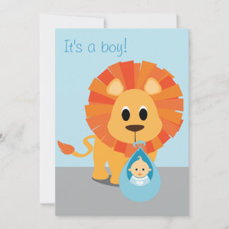 Lion & Baby - It's a boy!