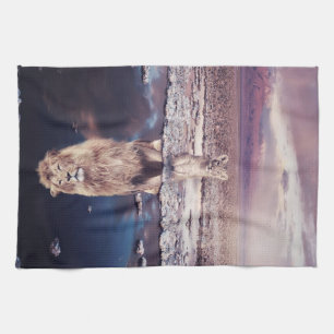 Lion Baby Lion Will Grow Up Tea Towel