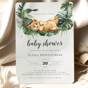 Lion Baby Shower Invitation