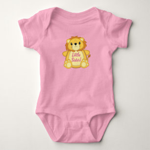Lion Baby Shower Pink Baby Bodysuit