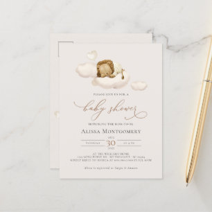 Lion Baby Shower Postcard