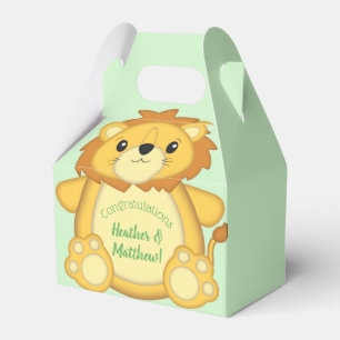 Lion Baby Shower Safari Favour Box