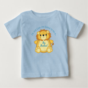Lion Baby Shower Zoo Circus Blue Boy T-Shirt