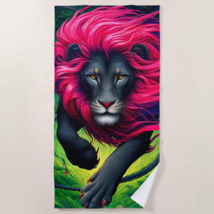 Lion Beach Towel