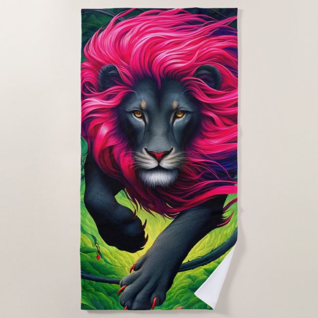 Lion Beach Towel (Front)