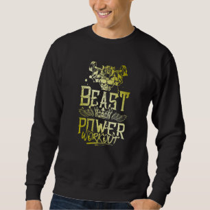Lion Beast Workout Gym Fitness Weightlifting Bodyb Sweatshirt