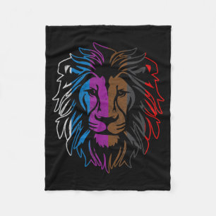 Lion Belt Colours Jiu Jitsu BJJ Brazilian Jujitsu Fleece Blanket