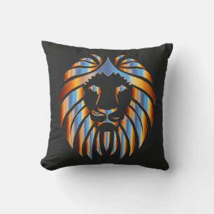 Lion, Big Cat, chromatic design, Cushion