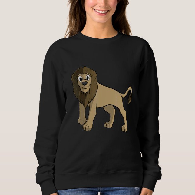 Lion Big Cat Zoo Wilderness Safari Sweatshirt (Front)