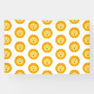 Lion Birthday Kids Art Banner