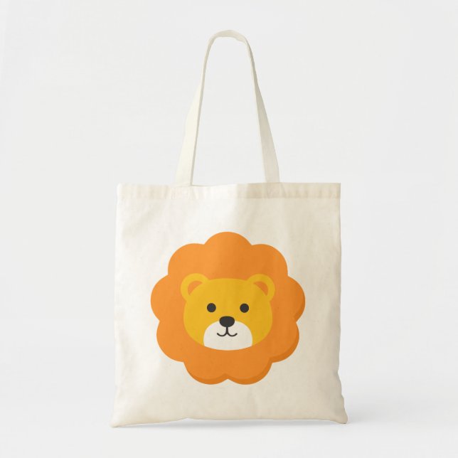 Lion Birthday Kids Art Tote Bag (Front)