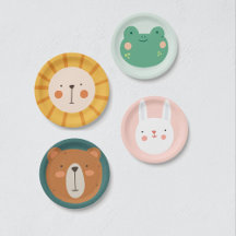 Lion Birthday Kids Room Wall Art  Paper Plate