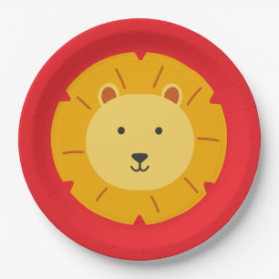 Lion Birthday Kids Room Wall Art Paper Plates