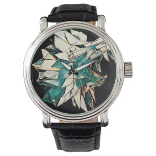 Lion Black Vintage Leather Watch