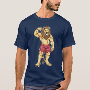 Lion Bodybuilder Bodybuilding T-Shirt