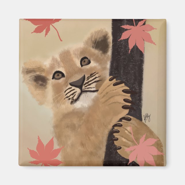 Lion-born magnet playing (Front)