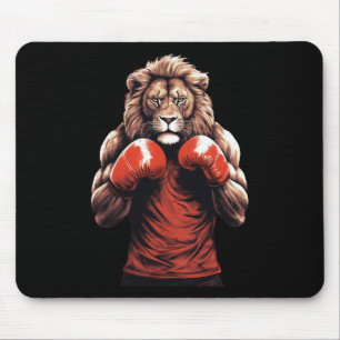 Lion Boxer Boxing Mixed Martial Arts Kickboxing Mouse Pad