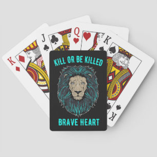 Lion Brave Heart Playing Cards