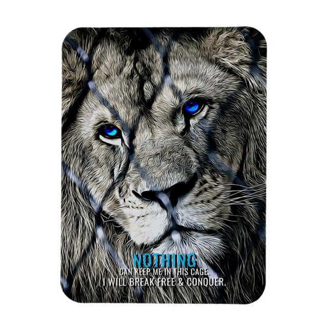 Lion Break Free Magnet (Vertical)