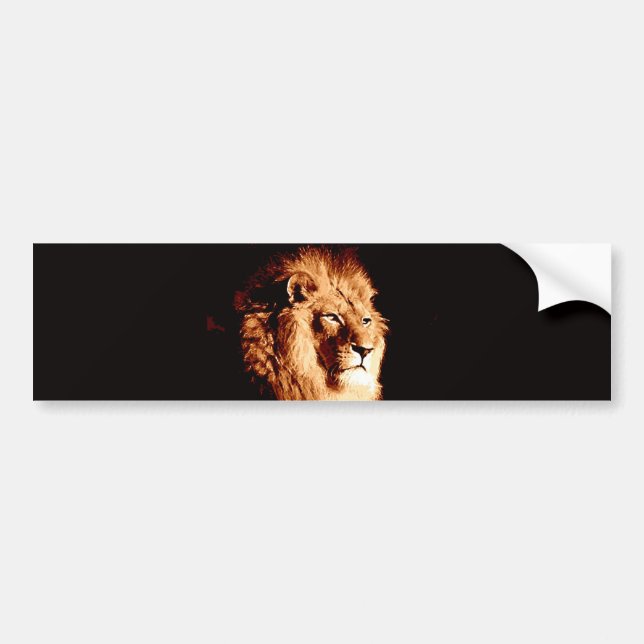 Lion Bumper Sticker (Front)