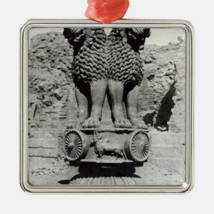 Lion capital from the Pillar of Emperor Ashoka Metal Ornament