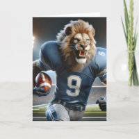 Lion Carrying a Football