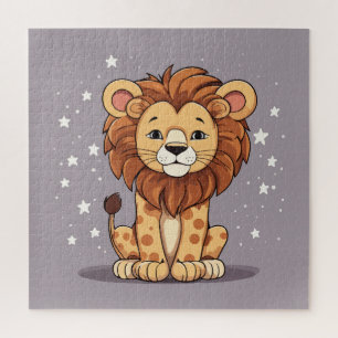 Lion cartoon stars jigsaw puzzle