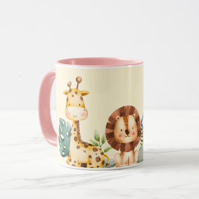 Lion ceramic mug (Front Left)