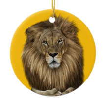 Lion - Ceramic Ornament