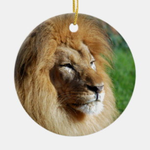 Lion Ceramic Tree Decoration