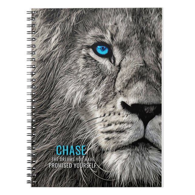 Lion Chase Your Dreams Notebook (Front)