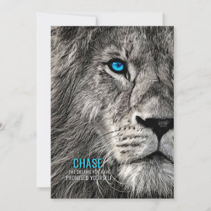 Lion Chase Your Dreams Thank You Card