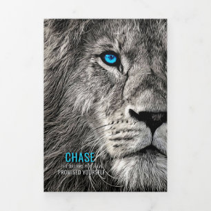Lion Chase Your Dreams Tri-Fold Card