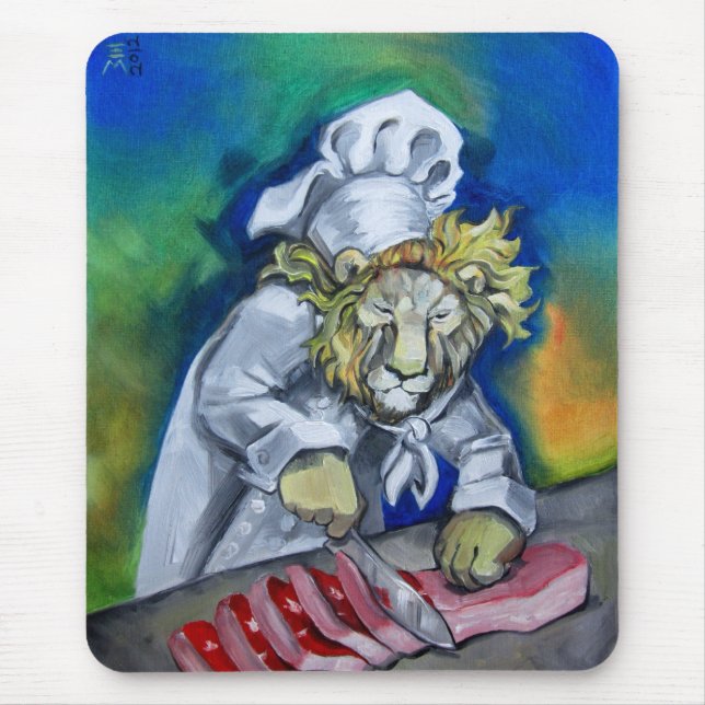 Lion Chef Mouse Pad (Front)