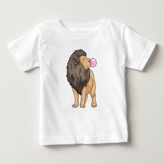 Lion Chewing gum Baby T-Shirt (Front)