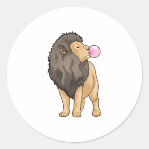 Lion Chewing gum Classic Round Sticker