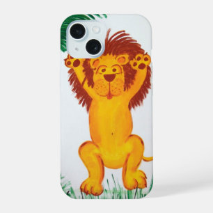 Lion Child Art iPhone 15 Case