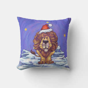Lion Christmas Cushion