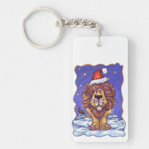 Lion Christmas Key Ring